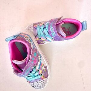 Skechers Twinkie Toes Kids Sparkly Purple Sneakers